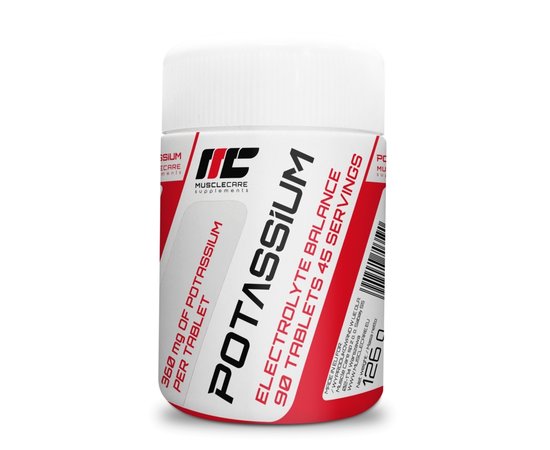 Muscle Care Potassium 90 tabs, image 