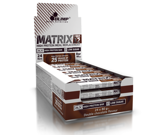 Olimp Matrix Bar 80 g Подвійний шоколад, image , зображення 2