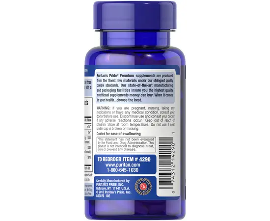 Puritan's Pride Chelated Calcium Magnesium Zinc 100 tab, image , зображення 3