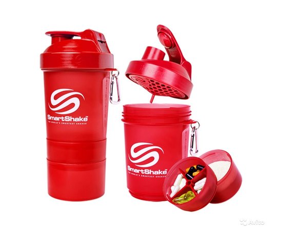 SmartShake 400 ml Red 3 in 1, image 