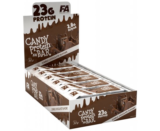 Fitness Authority Candy Protein Bar 50 g, Смак: Double Chocolate / Подвійний Шоколад, image , зображення 2