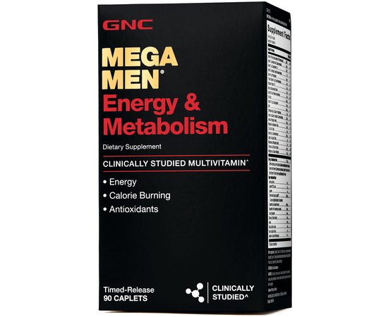 GNC Mega Men Energy & Metabolism 90 caps, image 