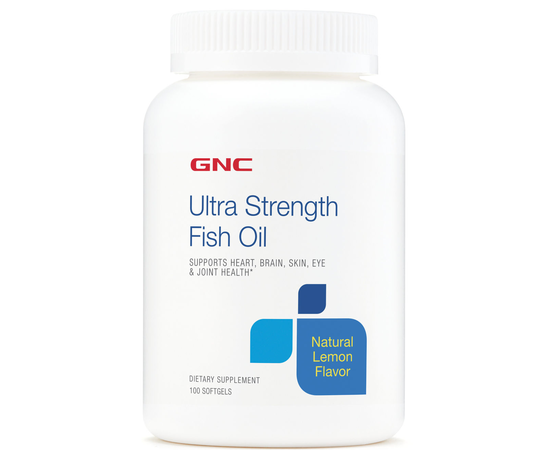 GNC Ultra Strength Fish Oil 100 softgels, GNC Ultra Strength Fish Oil 100 softgels  в интернет магазине Mega Mass