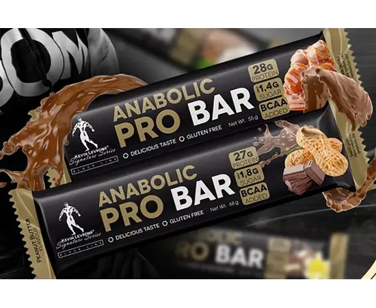 Kevin Levrone Anabolic Pro Bar 68 g Peanut Butter, Kevin Levrone Anabolic Pro Bar 68 g Peanut Butter  в интернет магазине Mega Mass