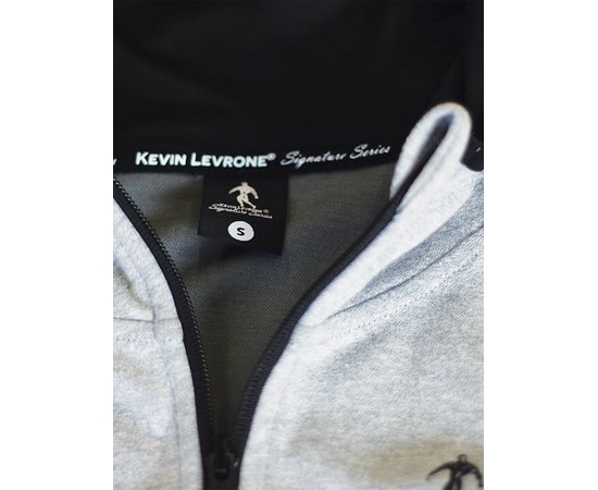 Kevin Levrone Hoodie Jacket 01 LW Melange Grey, Kevin Levrone Hoodie Jacket 01 LW Melange Grey , изображение 4 в интернет магазине Mega Mass