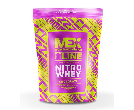 MEX Nutrition Nitro Whey 910 g, Смак:  Chocolate / Шоколад, image 