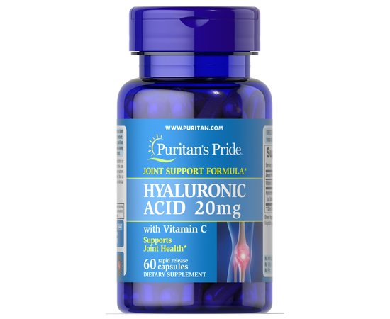 Puritan's Pride Hyaluronic Acid 20 mg 60 caps, image 