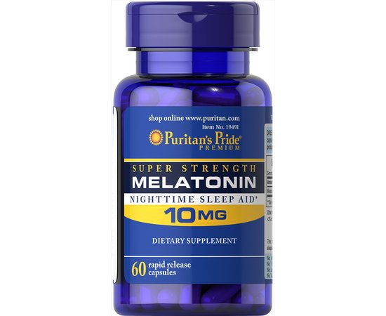 Puritan's Pride Melatonin 10 mg 60 caps, image 