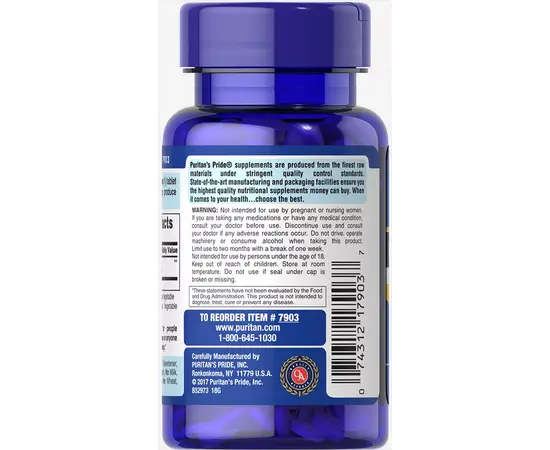 Puritan`s Pride Melatonin 3 mg 120 tabs, image , зображення 2