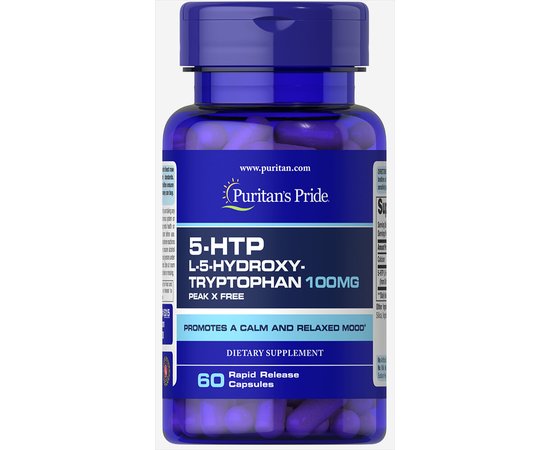 Puritan's Pride 5-HTP 100 mg 60 caps, image 