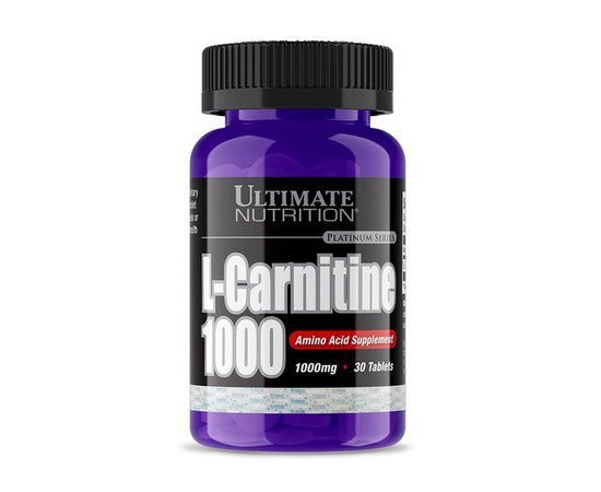 Ultimate Nutrition L-Carnitine 1000 mg 30 tabs, Ultimate Nutrition L-Carnitine 1000 mg 30 tabs  в интернет магазине Mega Mass