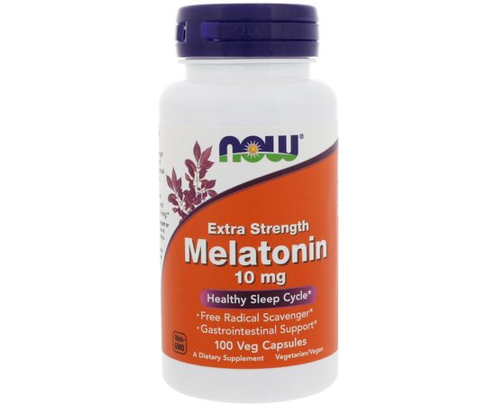 NOW Melatonin 10 mg 100 caps, image 