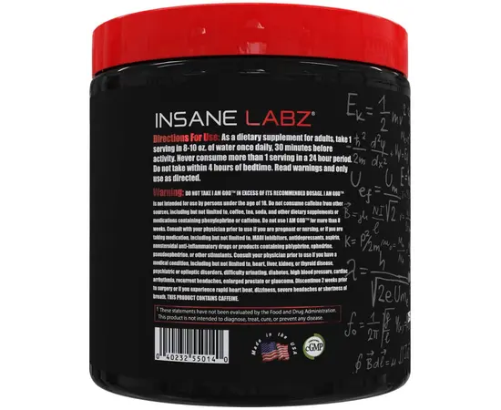Insane Labz I Am God 25 servings, Вкусы: Apple / Яблоко, Insane Labz I Am God 25 servings, Вкусы: Apple / Яблоко , изображение 3 в интернет магазине Mega Mass