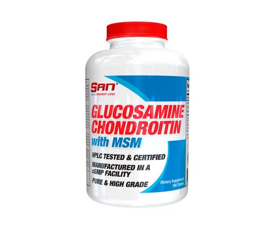 SAN Glucosamine Chondroitin MSM 180 tabs, SAN Glucosamine Chondroitin MSM 180 tabs  в интернет магазине Mega Mass