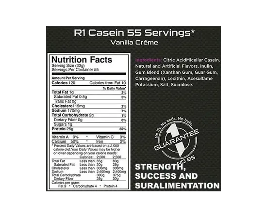 Rule One Casein 1,8 kg, Вкусы: Vanilla Ice Cream / Ванильное Мороженое, Rule One Casein 1,8 kg, Вкусы: Vanilla Ice Cream / Ванильное Мороженое , изображение 2 в интернет магазине Mega Mass
