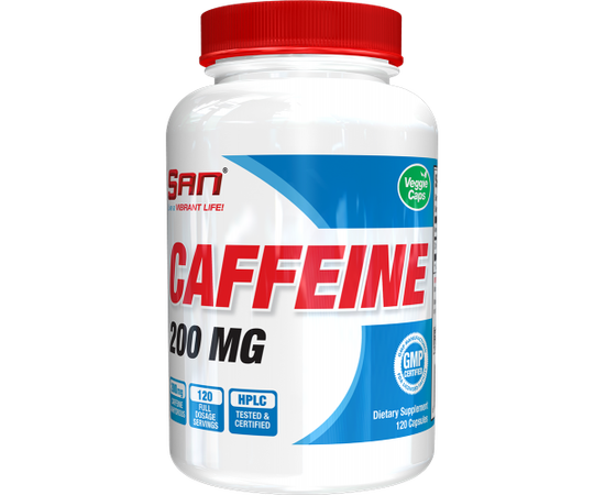 SAN Caffeine 200 mg 120 caps, SAN Caffeine 200 mg 120 caps  в интернет магазине Mega Mass