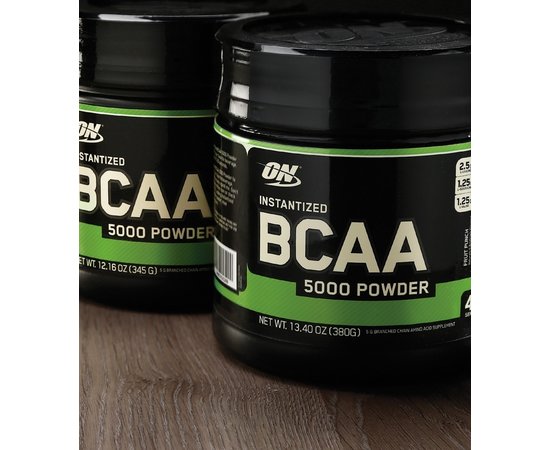Optimum Nutrition BCAA 5000 Powder 380 g, Смак: Orange / Апельсин, image , зображення 2