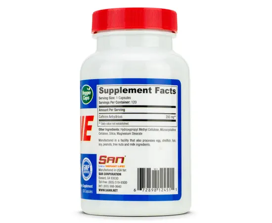 SAN Caffeine 200 mg 120 caps, SAN Caffeine 200 mg 120 caps , изображение 2 в интернет магазине Mega Mass