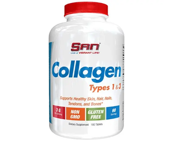 SAN Collagen Types 1 & 3 180 tabs, SAN Collagen Types 1 & 3 180 tabs  в интернет магазине Mega Mass