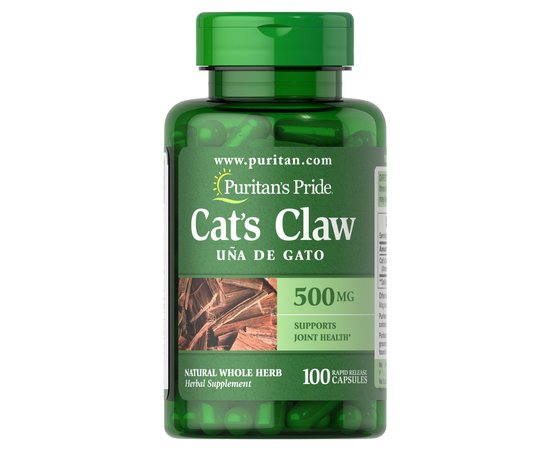 Puritan's Pride Cat's Claw 500 mg 100 caps, image 