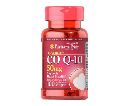 Puritan’s Pride Co Q-10  50 mg 100 softgels, image 