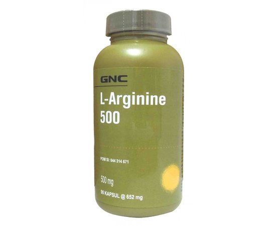 GNC L-Arginine 500 mg 90 caps, image 
