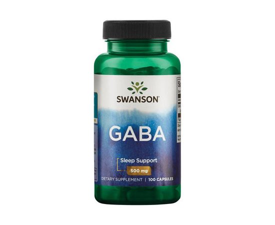 Swanson GABA 500 mg 100 caps, image 