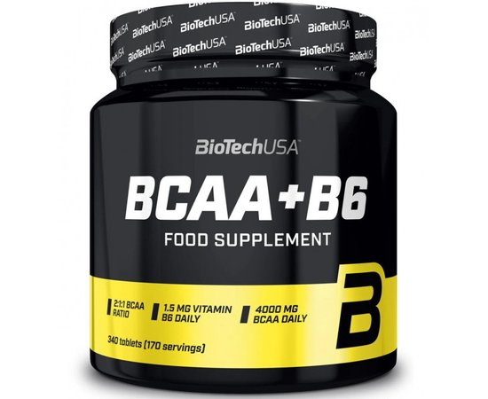 BioTech BCAA+B6 340 tabs, BioTech BCAA+B6 340 tabs  в интернет магазине Mega Mass