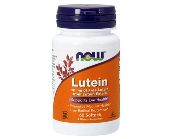 NOW Lutein 10 mg 60 softgels, image 