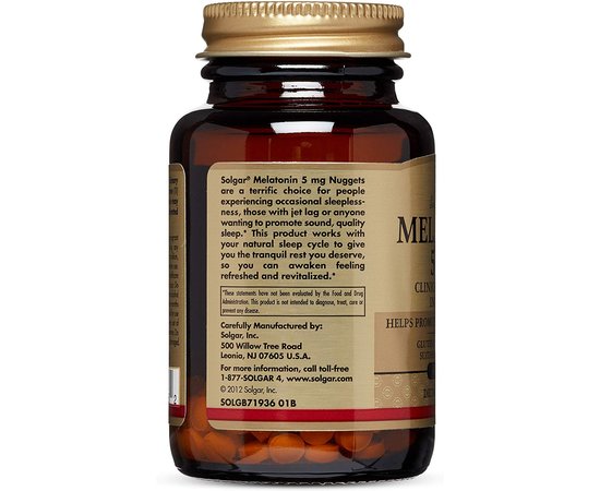 Solgar Melatonin 5 mg 60 tabs, image , зображення 4