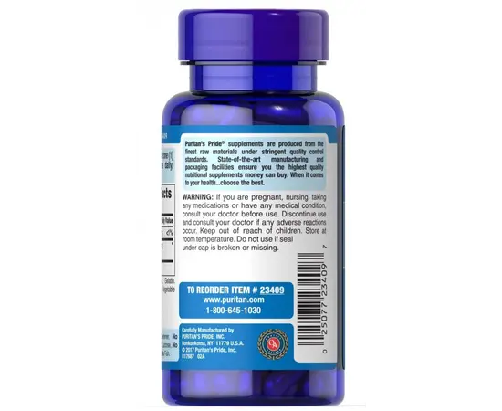 Puritan's Pride Hyaluronic Acid 100 mg 120 caps, Puritan's Pride Hyaluronic Acid 100 mg 120 caps , изображение 3 в интернет магазине Mega Mass