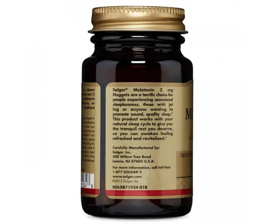 Solgar Melatonin 3 mg 120 tabs, image , зображення 3