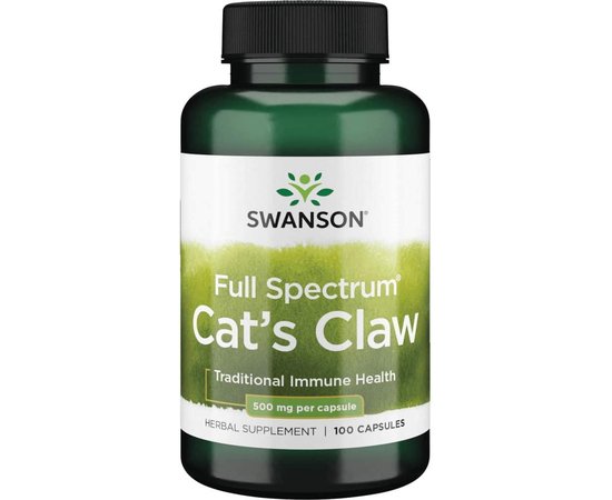 Swanson Cat's Claw 500 mg 100 caps, image 