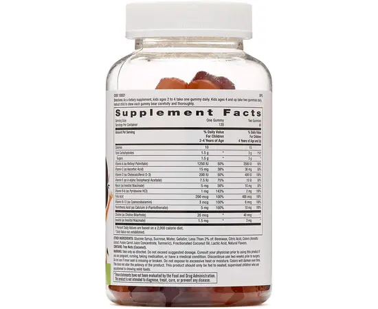 GNC Kids Gummy Multivitamin 120 Gummies, GNC Kids Gummy Multivitamin 120 Gummies , изображение 2 в интернет магазине Mega Mass