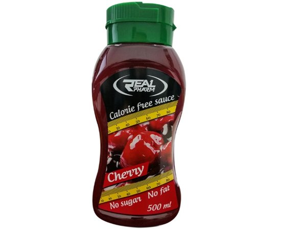 Real Pharm Calorie Free Sauce Syrup  500ml, Смак: Cherry / Bишня, image 