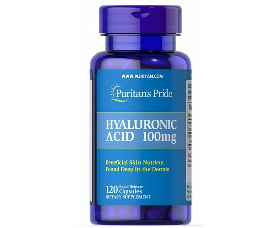 Puritan's Pride Hyaluronic Acid 100 mg 120 caps, image 