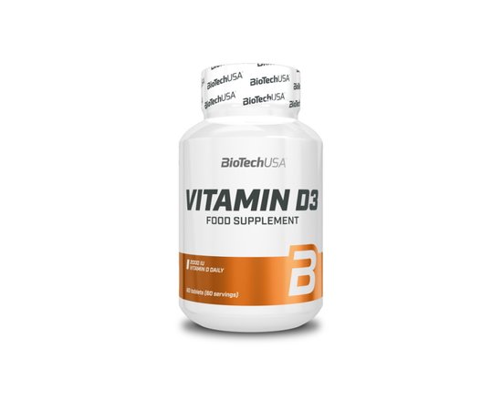BioTech Vitamin D3 60 tabs, BioTech Vitamin D3 60 tabs  в интернет магазине Mega Mass