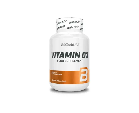 BioTech Vitamin D3 60 tabs, BioTech Vitamin D3 60 tabs  в интернет магазине Mega Mass