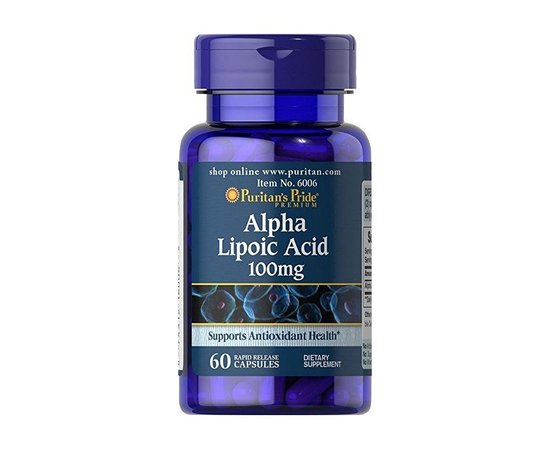 Puritan's Pride Alpha Lipoic Acid 100 mg 60 caps, image 