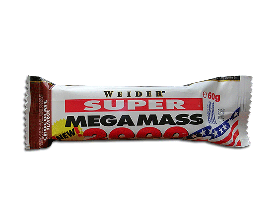 Weider Super Mega Mass 2000 Bar 60 g, Смак:  Strawberry / Полуниця, image 