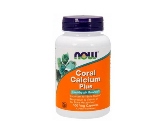 NOW Coral Calcium Plus Magnesium & Vitamin D 100 caps, NOW Coral Calcium Plus Magnesium & Vitamin D 100 caps  в интернет магазине Mega Mass