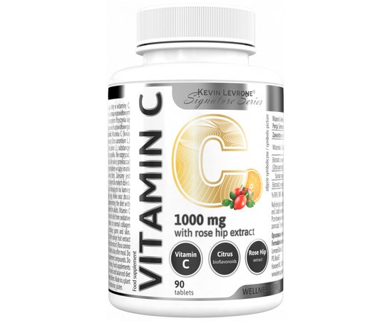 Kevin Levrone Vitamin C 1000 mg with Rose hip Extract 90 tabs, image 