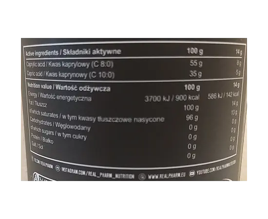 Real Pharm MCT Oil 400 ml, Real Pharm MCT Oil 400 ml , изображение 2 в интернет магазине Mega Mass