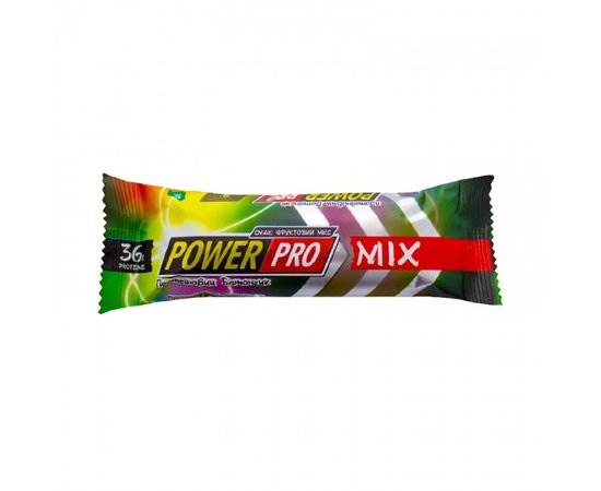 Power Pro Protein Bar 36% 60 g  Фруктовий мікс, image 