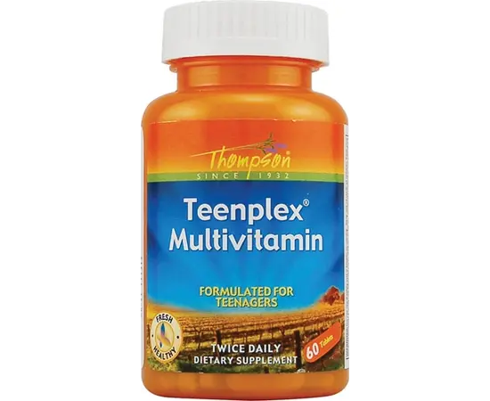 Thompson Teenplex Multivitamin 60 tabs, Thompson Teenplex Multivitamin 60 tabs  в интернет магазине Mega Mass
