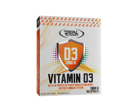 Real Pharm Vitamin D3 2000 IU 60 caps, Real Pharm Vitamin D3 2000 IU 60 caps  в интернет магазине Mega Mass