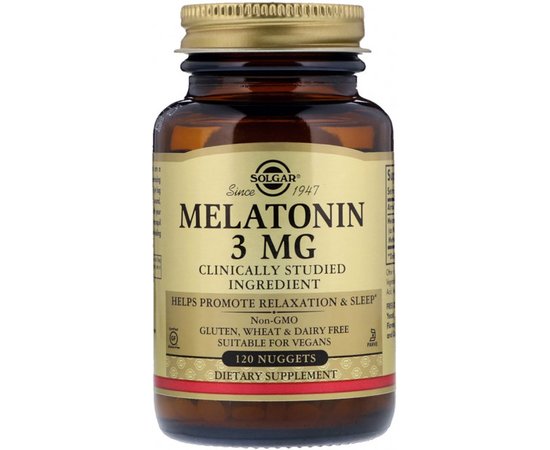Solgar Melatonin 3 mg 120 tabs, Solgar Melatonin 3 mg 120 tabs  в интернет магазине Mega Mass