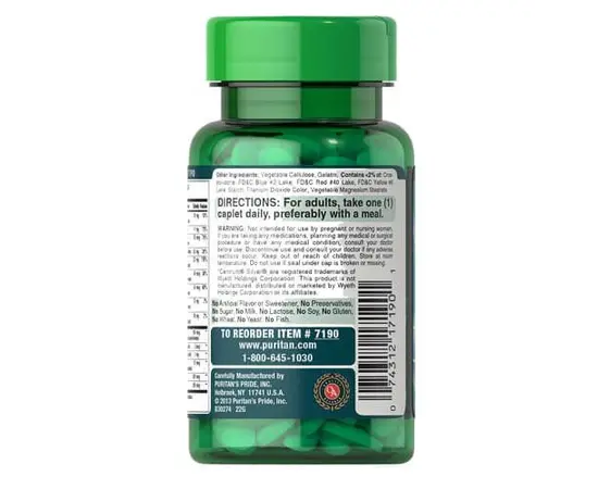 Puritan's Pride Ultra Man 50 Plus Daily Multi 120 caps, Фасовка: 120 caps, Puritan's Pride Ultra Man 50 Plus Daily Multi 120 caps, Фасовка: 120 caps , изображение 3 в интернет магазине Mega Mass