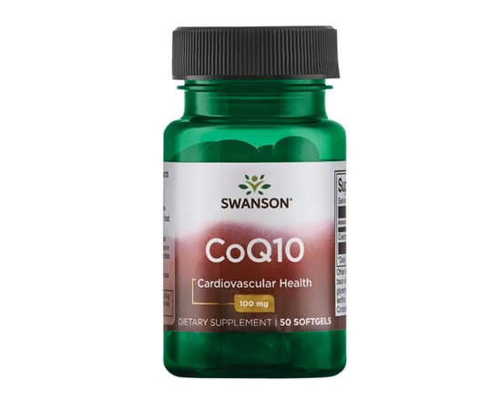 Swanson CoQ10 100 mg 50 softgels, image 