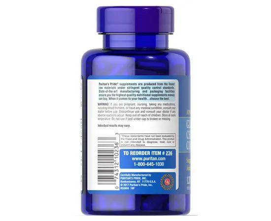 Puritan's Pride Glucosamine Chondroitin Complex Double Strength 60 caps, image , зображення 3